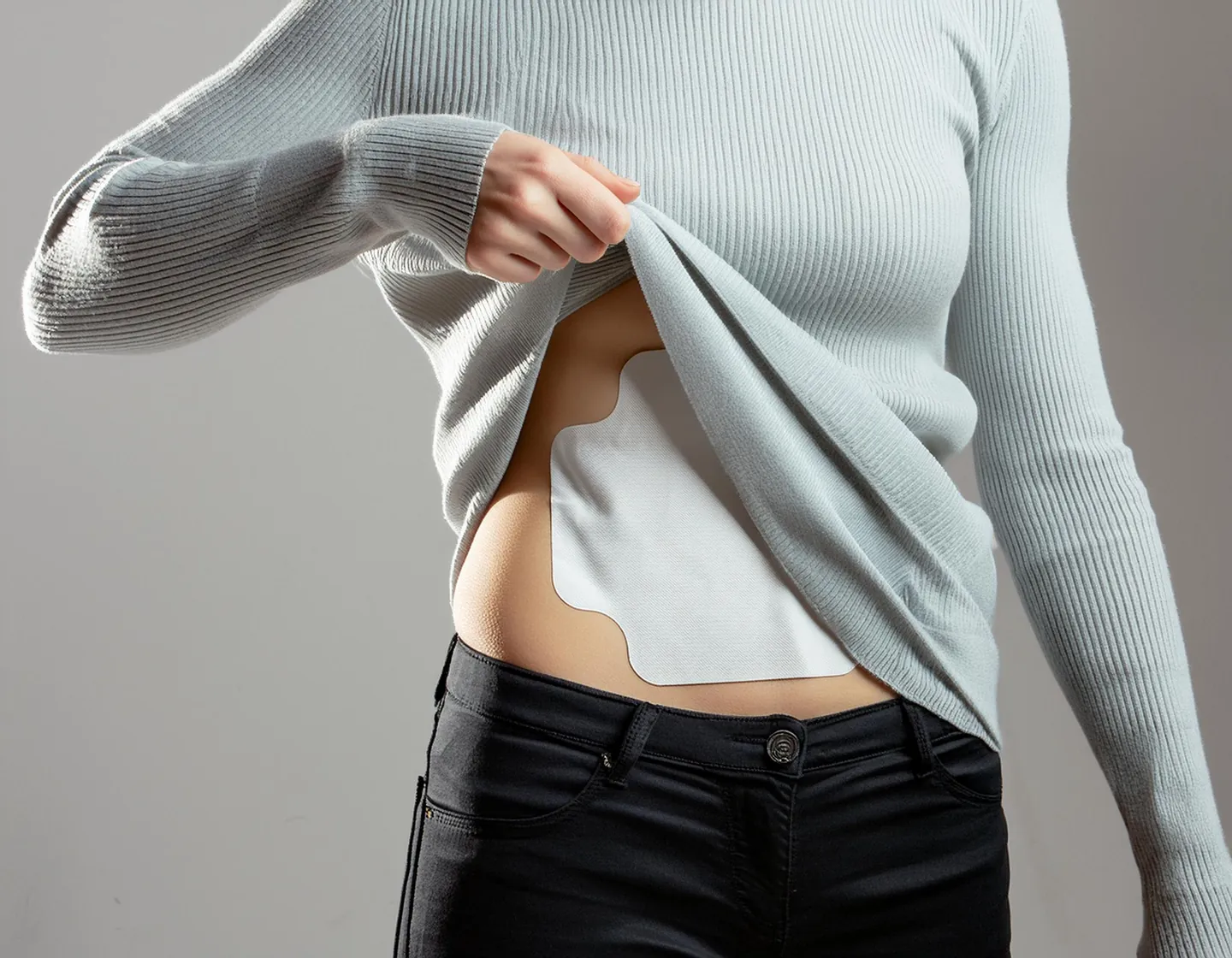 Alimetry: wearable gastric monitoring patch worn on the abdomen